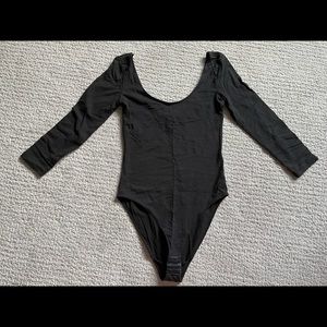 H & M black bodysuit - great for layering